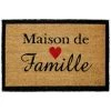Paris Prix - Paillasson Rectangulaire "casita" 40x60cm Naturel