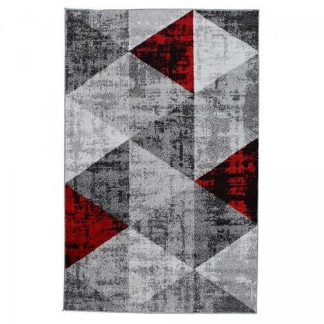 JADOREL Tapis Salon 120x170 Cm Rectangulaire SOLTAM Rouge Entrée Adapté Au Chauffage Par Le Sol - Rouge 2 JADOREL Tapis Salon 120x170 Cm Rectangulaire SOLTAM Rouge Entrée Adapté Au Chauffage Par Le Sol - Rouge – Image 2