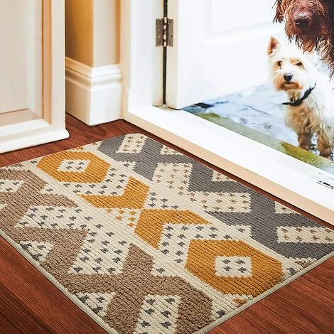 TRIOMPHE Paillasson Antidérapant, Tapis De Porte | Doux | Lavable En Machine | Absorbant Et Résistant | Tapis Entrée Pour Intérieur, Extérieur, Chambre, Cuisine, Couloir - 50 X 80 Cm, Jaune 1 TRIOMPHE Paillasson Antidérapant, Tapis De Porte | Doux | Lavable En Machine | Absorbant Et Résistant | Tapis Entrée Pour Intérieur, Extérieur, Chambre, Cuisine, Couloir - 50 X 80 Cm, Jaune