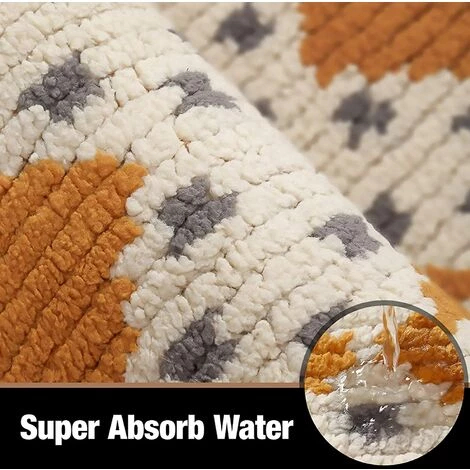 TRIOMPHE Paillasson Antidérapant, Tapis De Porte | Doux | Lavable En Machine | Absorbant Et Résistant | Tapis Entrée Pour Intérieur, Extérieur, Chambre, Cuisine, Couloir - 50 X 80 Cm, Jaune 4 TRIOMPHE Paillasson Antidérapant, Tapis De Porte | Doux | Lavable En Machine | Absorbant Et Résistant | Tapis Entrée Pour Intérieur, Extérieur, Chambre, Cuisine, Couloir - 50 X 80 Cm, Jaune – Image 4