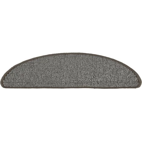 Tapis De Marches D'escalier 15 Pcs Gris 56x17x3 Cm VidaXL 4 Tapis De Marches D'escalier 15 Pcs Gris 56x17x3 Cm VidaXL – Image 4