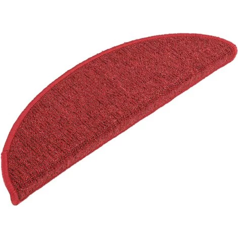 VidaXL Tapis De Marches D'escalier 15 Pcs Rouge 56x17x3 Cm - Rouge 3 VidaXL Tapis De Marches D'escalier 15 Pcs Rouge 56x17x3 Cm - Rouge – Image 3