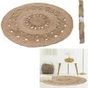 TAPIS ROND JUTE AJOURE 90CM