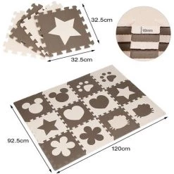 Aqrau Tapis De Jeu Bébé Apis D'éveil EnfantImperméable à L'eau Matériau 12 Pcs 9 Aqrau Tapis De Jeu Bébé Apis D'éveil EnfantImperméable à L'eau Matériau 12 Pcs -Tapis et paillasson Soldes 37324552 5