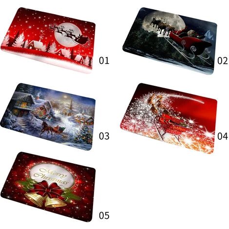 ASUPERMALL Tapis De Sol Decoratifs De Noel Paillasson Joyeux Noel Vacances Tapis De Sol De Bienvenue Droles Paillasson De Noel Antiderapant Joyeux Noel Tapis De Sol A Motifs Varies, 40*60Cm, Type 3 - 40*60Cm, Type 3 2 ASUPERMALL Tapis De Sol Decoratifs De Noel Paillasson Joyeux Noel Vacances Tapis De Sol De Bienvenue Droles Paillasson De Noel Antiderapant Joyeux Noel Tapis De Sol A Motifs Varies, 40*60Cm, Type 3 - 40*60Cm, Type 3 – Image 2