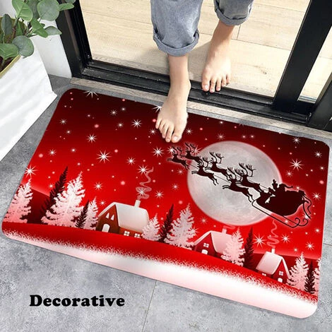 ASUPERMALL Tapis De Sol Decoratifs De Noel Paillasson Joyeux Noel Vacances Tapis De Sol De Bienvenue Droles Paillasson De Noel Antiderapant Joyeux Noel Tapis De Sol A Motifs Varies, 40*60Cm, Type 3 - 40*60Cm, Type 3 3 ASUPERMALL Tapis De Sol Decoratifs De Noel Paillasson Joyeux Noel Vacances Tapis De Sol De Bienvenue Droles Paillasson De Noel Antiderapant Joyeux Noel Tapis De Sol A Motifs Varies, 40*60Cm, Type 3 - 40*60Cm, Type 3 – Image 3
