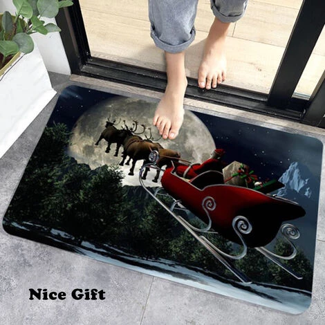 ASUPERMALL Tapis De Sol Decoratifs De Noel Paillasson Joyeux Noel Vacances Tapis De Sol De Bienvenue Droles Paillasson De Noel Antiderapant Joyeux Noel Tapis De Sol A Motifs Varies, 40*60Cm, Type 3 - 40*60Cm, Type 3 4 ASUPERMALL Tapis De Sol Decoratifs De Noel Paillasson Joyeux Noel Vacances Tapis De Sol De Bienvenue Droles Paillasson De Noel Antiderapant Joyeux Noel Tapis De Sol A Motifs Varies, 40*60Cm, Type 3 - 40*60Cm, Type 3 – Image 4