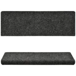 ASUPERMALL Tapis De Marches D'escalier 5 Pcs Gris 65x25 Cm Aiguillete 8 ASUPERMALL Tapis De Marches D'escalier 5 Pcs Gris 65x25 Cm Aiguillete -Tapis et paillasson Soldes 37445080 4