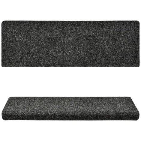 ASUPERMALL Tapis De Marches D'escalier 5 Pcs Gris 65x25 Cm Aiguillete 4 ASUPERMALL Tapis De Marches D'escalier 5 Pcs Gris 65x25 Cm Aiguillete – Image 4