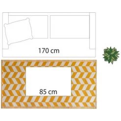 Tapis D'extérieur Géométrique 90 X 180 Cm Atmosphera - Ocre - Ocre 9 Tapis D'extérieur Géométrique 90 X 180 Cm Atmosphera - Ocre - Ocre -Tapis et paillasson Soldes 37769505 5