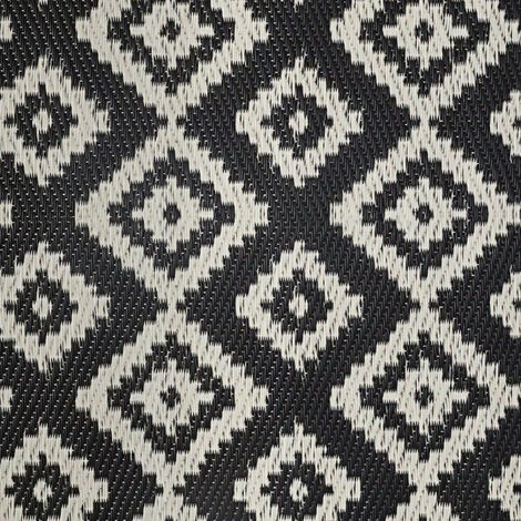 Tapis D'extérieur Géométrique 90 X 180 Cm Atmosphera - Noir - Noir 2 Tapis D'extérieur Géométrique 90 X 180 Cm Atmosphera - Noir - Noir – Image 2