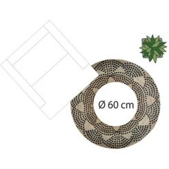 UNIVERS DECOR Tapis Rond Jute Motif 2 "Livin" Diamètre 120 Cm Atmosphera - Jute -Tapis et paillasson Soldes 37769510 4
