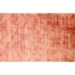 UNIVERS DECOR Tapis En Viscose Tissé à La Main Used 90 X 150 Cm - Terracotta - Terracotta