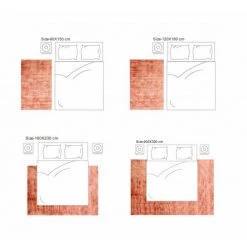 UNIVERS DECOR Tapis En Viscose Tissé à La Main Used 90 X 150 Cm - Terracotta - Terracotta -Tapis et paillasson Soldes 37769524 5