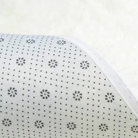 BEARSU Tapis Pour Le Salon,Tapis Moelleux D'intérieur Modernes En Velours Super Doux Et Moelleux Fluffy Soft Longhair Décoratif Coussin De Chaise Canapé Natte,Chambre Des Enfants(Blancs,100x100cm) 4 BEARSU Tapis Pour Le Salon,Tapis Moelleux D'intérieur Modernes En Velours Super Doux Et Moelleux Fluffy Soft Longhair Décoratif Coussin De Chaise Canapé Natte,Chambre Des Enfants(Blancs,100x100cm) – Image 4