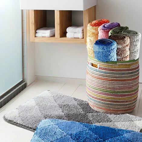 THSINDE Paillassons Antidérapants, Paillassons Absorbants De Salle De Bain, Tapis D'entrée De Toilette De Salle De Bain, Tapis De Chambre, Tapis Antidérapants épais, Adaptés à L'intérieur, à L'extérieur, Au Salon, Au Couloir, à La Cour50*80cm 2 THSINDE Paillassons Antidérapants, Paillassons Absorbants De Salle De Bain, Tapis D'entrée De Toilette De Salle De Bain, Tapis De Chambre, Tapis Antidérapants épais, Adaptés à L'intérieur, à L'extérieur, Au Salon, Au Couloir, à La Cour50*80cm – Image 2