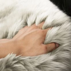 WOLTU Tapis En Peau De Mouton. Tapis Pour Chambre.salon De Lit.Tapis De Canapé 100-110cm. Blanc 7 WOLTU Tapis En Peau De Mouton. Tapis Pour Chambre.salon De Lit.Tapis De Canapé 100-110cm. Blanc -Tapis et paillasson Soldes 38232997 4