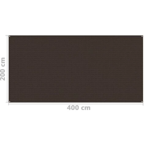 VidaXL Tapis De Tente 200x400 Cm Marron 4 VidaXL Tapis De Tente 200x400 Cm Marron – Image 4