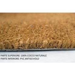 Baroni Home Paillasson Extérieur Coco, Revêtement De L'envers En PVC, Peint à La Main, Solide Et Nettoyage Facile, 70X40X2 Cm – Tapis à Motif Chat Noir Avec Cravate Et Cœurs -Tapis et paillasson Soldes 39176397 4