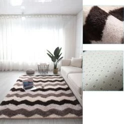 FREOSEN Tapis Salon Shaggy 160 X 230 Cm Marron - Moquette Poils Long Sol Chaud, Tapis Doux De Chambre,Tapis De Noël -Tapis et paillasson Soldes 39299999 4