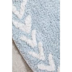 Tapis Rond En Coton (Ø60 CM) Sava Kids SKLUM Coton - Bleu Océanique -Tapis et paillasson Soldes 39319233 3