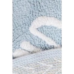 Tapis Rond En Coton (Ø60 CM) Sava Kids SKLUM Coton - Bleu Océanique -Tapis et paillasson Soldes 39319233 4