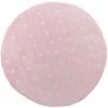 DOUCEUR D'INTÉRIEUR Tapis Rond Flanelle 90 Cm Phosphorescent Fluo Night Rose - Rose
