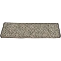 Tapis D'escalier Autocollants 15 Pcs 65x25 Cm Gris Et Beige VidaXL -Tapis et paillasson Soldes 39511790 5