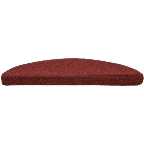 VidaXL Tapis Autoadhésifs De Marches 5 Pcs Rouge 56x17x3 Cm Aiguilleté - Rouge 4 VidaXL Tapis Autoadhésifs De Marches 5 Pcs Rouge 56x17x3 Cm Aiguilleté - Rouge – Image 4