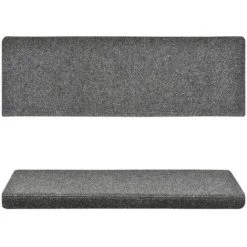VidaXL Tapis De Marches D'escalier 10pcs Gris Clair 65x25cm Aiguilleté - Gris 8 VidaXL Tapis De Marches D'escalier 10pcs Gris Clair 65x25cm Aiguilleté - Gris -Tapis et paillasson Soldes 39635183 4