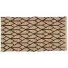 ATMOSPHERA, CRÉATEUR D'INTÉRIEUR Tapis Jute 70x140 Géométrique Noir - Beige