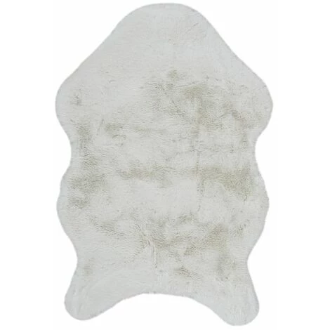 Paris Prix - Tapis Imitation Fourrure "kazan" 60x90cm Ivoire 1 Paris Prix - Tapis Imitation Fourrure "kazan" 60x90cm Ivoire