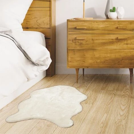 Paris Prix - Tapis Imitation Fourrure "kazan" 60x90cm Ivoire 3 Paris Prix - Tapis Imitation Fourrure "kazan" 60x90cm Ivoire – Image 3