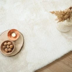 DÉCOWEB Tapis Doux En Fausse Fourrure - Silky - Lapin Crème - 140 X 200 Cm -Tapis et paillasson Soldes 39695263 4