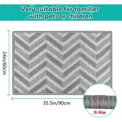 BETTERLIFE Paillasson Antidérapant, Tapis De Sol Résistant à La Saleté Lavable En Machine Et Absorbant L'eau Paillasson D'Entrée Pour Intérieur, Entrée, Couloir Tapis D'Entrée 60x90cm (Bleu) 6 BETTERLIFE Paillasson Antidérapant, Tapis De Sol Résistant à La Saleté Lavable En Machine Et Absorbant L'eau Paillasson D'Entrée Pour Intérieur, Entrée, Couloir Tapis D'Entrée 60x90cm (Bleu) -Tapis et paillasson Soldes 39717887 3