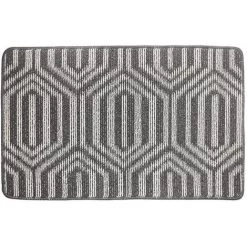 BETTERLIFE Color&Geometry Tapis De Porte Antidérapant, 48 X 78 Cm Paillasson Doux Lavable En Machine Tapis D'entrée Pour Intérieur, Extérieur, Salon, Cour, Porte Arrière Avant - Gris