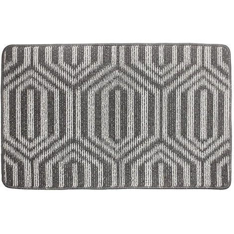 BETTERLIFE Color&Geometry Tapis De Porte Antidérapant, 48 X 78 Cm Paillasson Doux Lavable En Machine Tapis D'entrée Pour Intérieur, Extérieur, Salon, Cour, Porte Arrière Avant - Gris 1 BETTERLIFE Color&Geometry Tapis De Porte Antidérapant, 48 X 78 Cm Paillasson Doux Lavable En Machine Tapis D'entrée Pour Intérieur, Extérieur, Salon, Cour, Porte Arrière Avant - Gris
