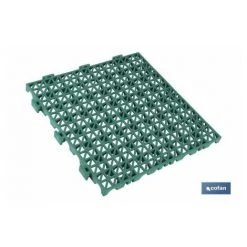 OTROS Set 4 Pz Alveolada Piastrella Pvc Verde 33 X 33 X 2 Cm