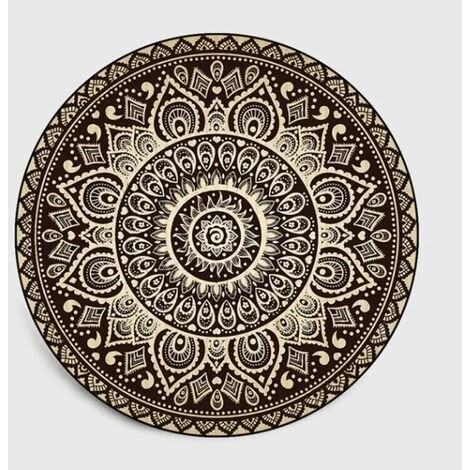 BEARSU Rond Tapis Lavable Sol D'entrée Maison Chambre,Bon Rapport,Tout Doux,très Joli,très Doux,Bonne Qualité,Fait Vraiment,Joli Tapis Rond,Diamètre 80cm Impression De Motifs De Texture De Style Ethnique 1 BEARSU Rond Tapis Lavable Sol D'entrée Maison Chambre,Bon Rapport,Tout Doux,très Joli,très Doux,Bonne Qualité,Fait Vraiment,Joli Tapis Rond,Diamètre 80cm Impression De Motifs De Texture De Style Ethnique