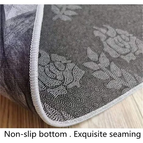 BEARSU Tapis De Sol Doux Antidérapant Rond De Style Ethnique Imprimé Tapis De Café D'Hôtel Tapis De Salon Chambre Tapis 80x80cm A 4 BEARSU Tapis De Sol Doux Antidérapant Rond De Style Ethnique Imprimé Tapis De Café D'Hôtel Tapis De Salon Chambre Tapis 80x80cm A – Image 4