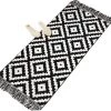 VERSAILLESFR Paillasson Antidérapant, Tapis De Porte | Lavable En Machine | Absorbant Et Résistant | Tapis Pour Intérieur, Extérieur, Entrée, Escaliers, Couloir, Cour - 60 X 130 Cm|noir Et Blanc