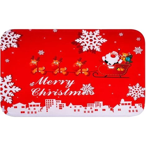 ECHOO Paillasson De Noël Patchwork Décoration De La Maison Paillassons Antidérapants Intérieur Tapis D'entrée Tapis Personnalisé Tapis De Sol Tapis De Sol Antidérapant D'impression De Noël Créatif 60x40cm,A#03 1 ECHOO Paillasson De Noël Patchwork Décoration De La Maison Paillassons Antidérapants Intérieur Tapis D'entrée Tapis Personnalisé Tapis De Sol Tapis De Sol Antidérapant D'impression De Noël Créatif 60x40cm,A#03