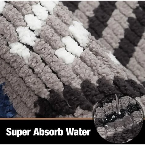 ALMI Paillasson Intérieur Antidérapant, Tapis Entrée Intérieur Doux, Absorbant Et Lavable, Tapis De Porte Pour Intérieur, Extérieur, Chambre, Cuisine, Entrée, Couloir -- 60 X 90 Cm, Gris 4 ALMI Paillasson Intérieur Antidérapant, Tapis Entrée Intérieur Doux, Absorbant Et Lavable, Tapis De Porte Pour Intérieur, Extérieur, Chambre, Cuisine, Entrée, Couloir -- 60 X 90 Cm, Gris – Image 4