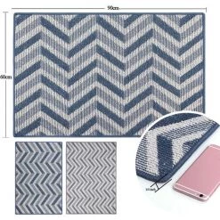 ALMI Paillasson Tapis De Porte D'entrée Grand, Intérieur Absorbant En Caoutchouc Antidérapant Pour Garage, Patio, Zone à Commerces, 80X120CM (Triangle Géométrique Gris) 7 ALMI Paillasson Tapis De Porte D'entrée Grand, Intérieur Absorbant En Caoutchouc Antidérapant Pour Garage, Patio, Zone à Commerces, 80X120CM (Triangle Géométrique Gris) -Tapis et paillasson Soldes 40153955 3