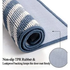 ALMI Paillasson Tapis De Porte D'entrée Grand, Intérieur Absorbant En Caoutchouc Antidérapant Pour Garage, Patio, Zone à Commerces, 80X120CM (Triangle Géométrique Gris) 8 ALMI Paillasson Tapis De Porte D'entrée Grand, Intérieur Absorbant En Caoutchouc Antidérapant Pour Garage, Patio, Zone à Commerces, 80X120CM (Triangle Géométrique Gris) -Tapis et paillasson Soldes 40153955 4