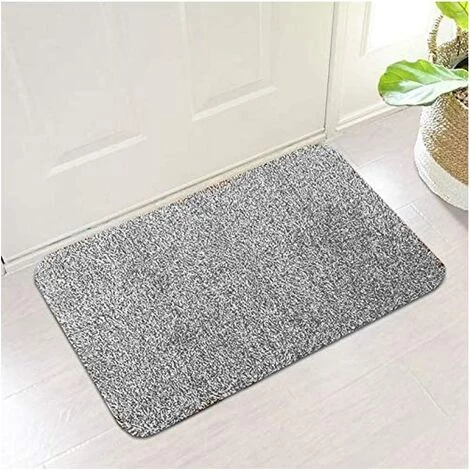 ALMI Paillasson Extérieur Anthracite, Paillassons Pour Entrée Fibre Polypropylène, Tapis Antidérapant Tapis D’entrée Imperméable Lavable 45x70cm/ Gris 3 ALMI Paillasson Extérieur Anthracite, Paillassons Pour Entrée Fibre Polypropylène, Tapis Antidérapant Tapis D’entrée Imperméable Lavable 45x70cm/ Gris – Image 3