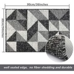 ALMI Paillasson De Porte Anti Poussiere Tapis D'entrée Noir Antidérapant Paillassons Absorbant Clean Step Pour Interieur Exterieur Salon Couloir Chambre Chien Salle De Bain 7 ALMI Paillasson De Porte Anti Poussiere Tapis D'entrée Noir Antidérapant Paillassons Absorbant Clean Step Pour Interieur Exterieur Salon Couloir Chambre Chien Salle De Bain -Tapis et paillasson Soldes 40161431 3