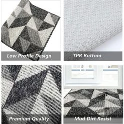 ALMI Paillasson De Porte Anti Poussiere Tapis D'entrée Noir Antidérapant Paillassons Absorbant Clean Step Pour Interieur Exterieur Salon Couloir Chambre Chien Salle De Bain 8 ALMI Paillasson De Porte Anti Poussiere Tapis D'entrée Noir Antidérapant Paillassons Absorbant Clean Step Pour Interieur Exterieur Salon Couloir Chambre Chien Salle De Bain -Tapis et paillasson Soldes 40161431 4