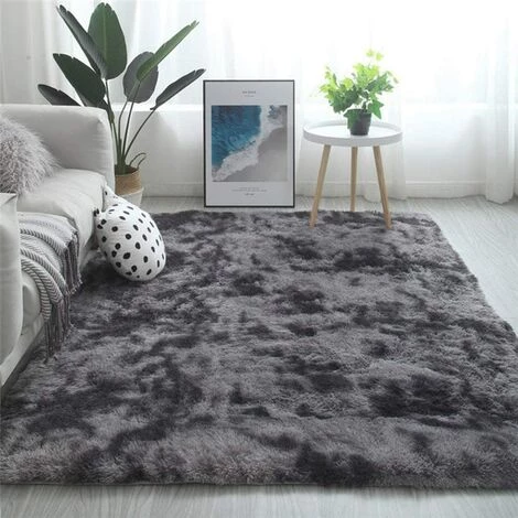 FREOSEN Tapis De Salon Shaggy 120 X 160cm En Peluche Gris Foncé Fibre De Polypropylène Souple Tapis Antidérapante 1 FREOSEN Tapis De Salon Shaggy 120 X 160cm En Peluche Gris Foncé Fibre De Polypropylène Souple Tapis Antidérapante