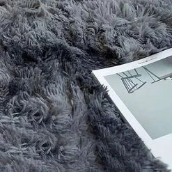 FREOSEN Tapis De Salon Shaggy 120 X 160cm En Peluche Gris Foncé Fibre De Polypropylène Souple Tapis Antidérapante 8 FREOSEN Tapis De Salon Shaggy 120 X 160cm En Peluche Gris Foncé Fibre De Polypropylène Souple Tapis Antidérapante -Tapis et paillasson Soldes 40296643 4